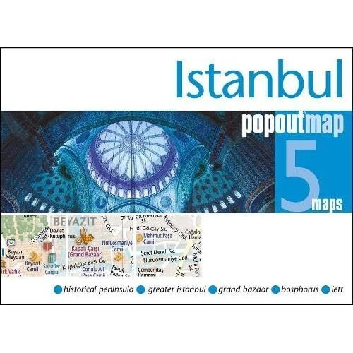 Istanbul Popout Map – Pocket-sized popup kort med detaljeret overblik over byen