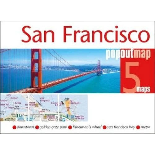 San Francisco Popout Map – Pocket-sized Pop-up City Guide