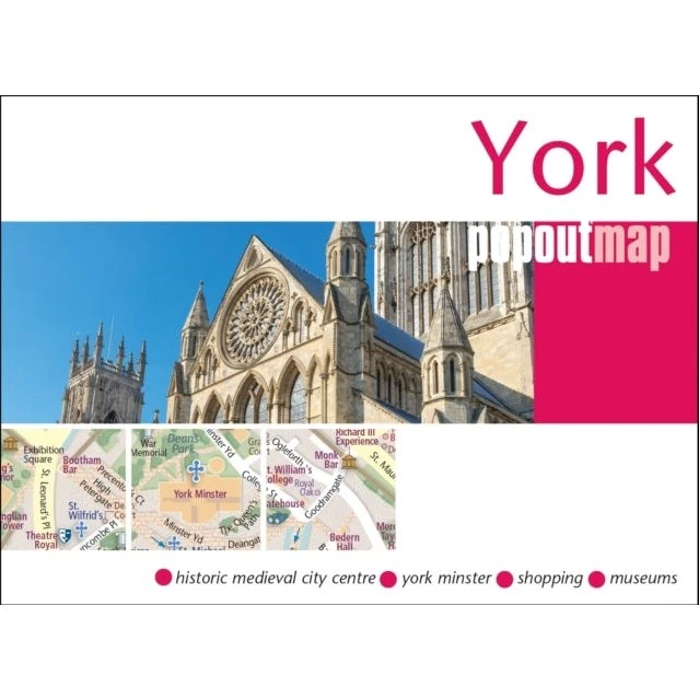 York Popout – Pop-up City Map af York