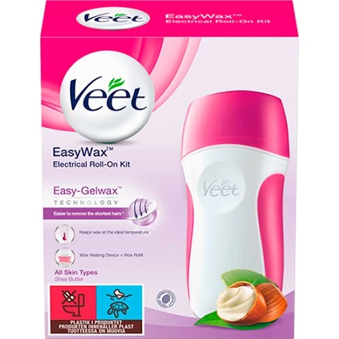 Veet EasyWax Elektronisk Roll-On Kit (1 stk, 50 ml)