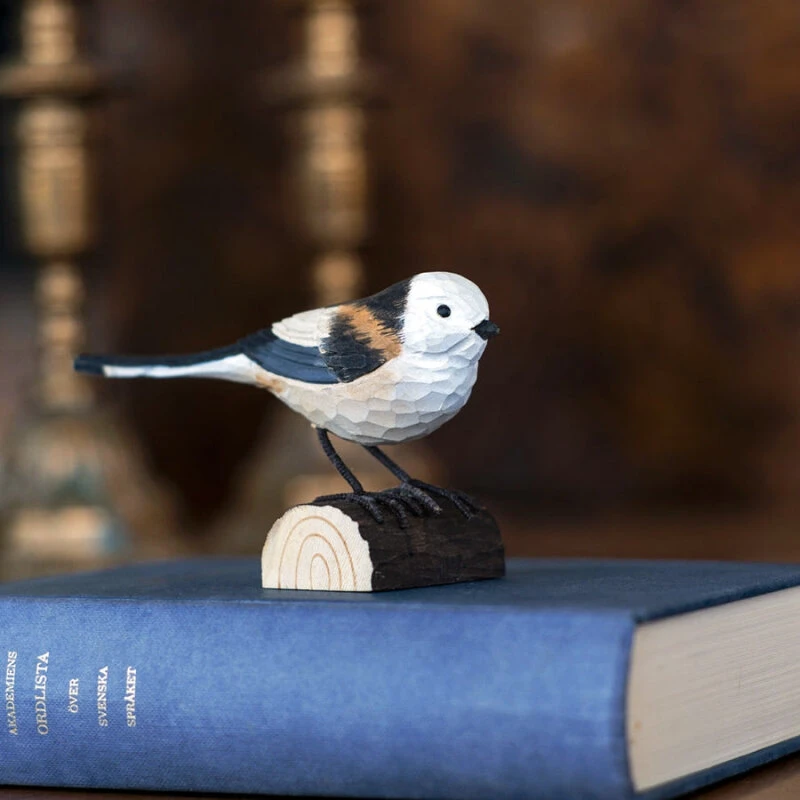 Wildlife Garden Halemejse DecoBird – håndskåret træ (lille)