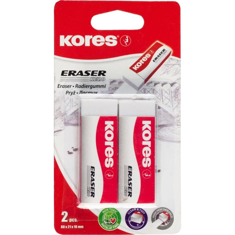 Kores KE20 Viskelæder 60x21x10mm, 2 stk.
