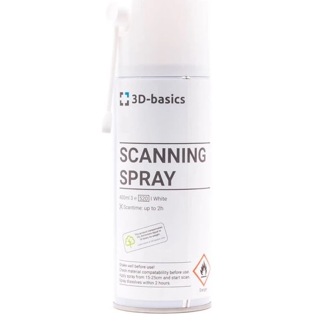 3D-Basics Scanning Spray 400ml – Præcis 3D-scanning uden rester