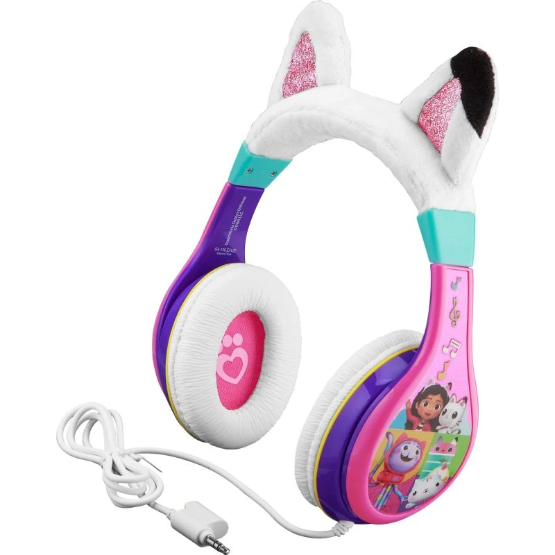 eKids Disney Gabbys Dollhouse Hovedtelefoner, Max 85dB, 3,5mm