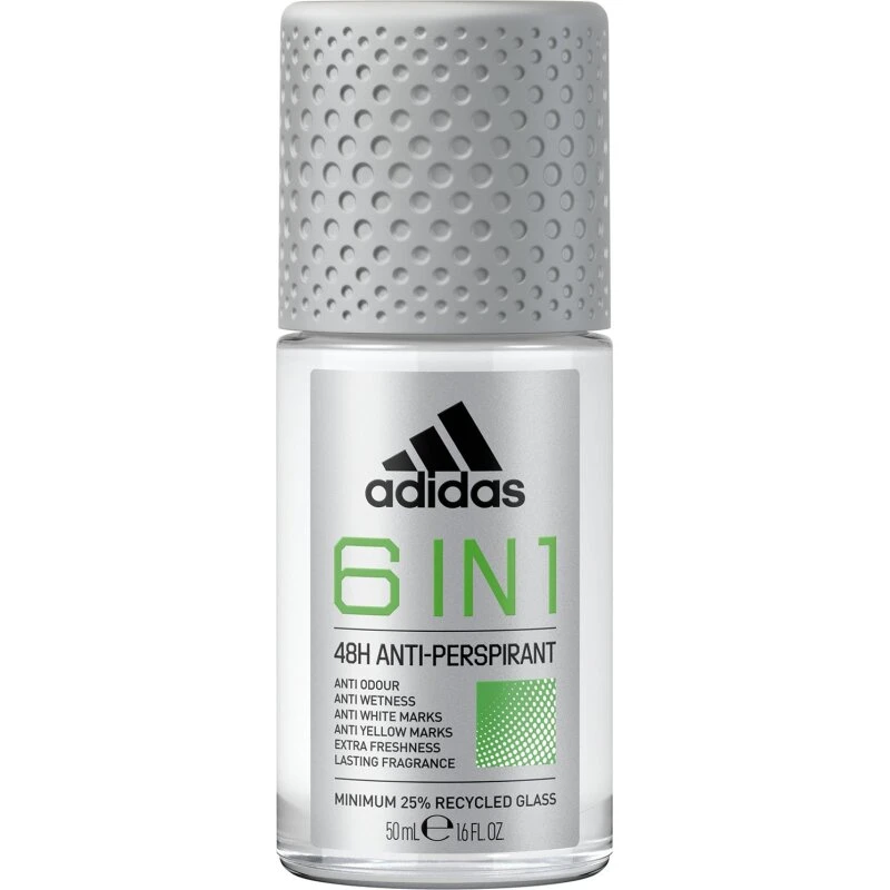 ADIDAS 6 in 1 Cool & Dry Roll-on Antiperspirant 48H 50 ml