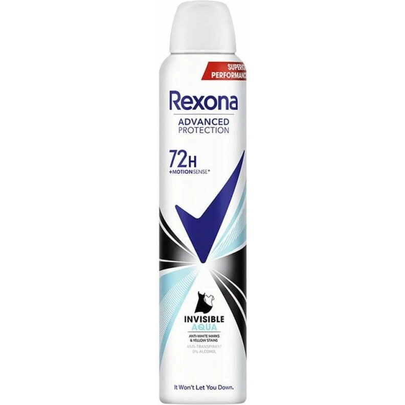 Rexona Advanced Protection Invisible Aqua 72h antiperspirant spray 200 ml