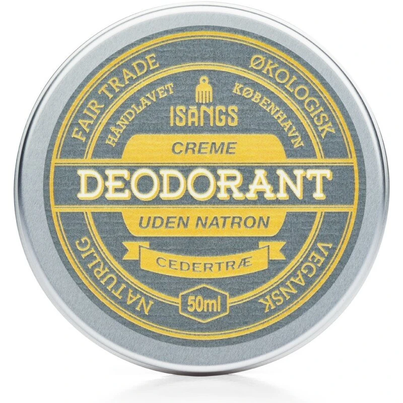 Isangs Creme Deodorant uden Natron – Cedertræ 50 ml