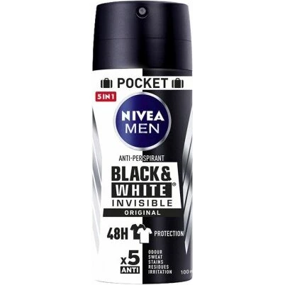 Nivea Men Black & White Invisible deodorant spray 100 ml