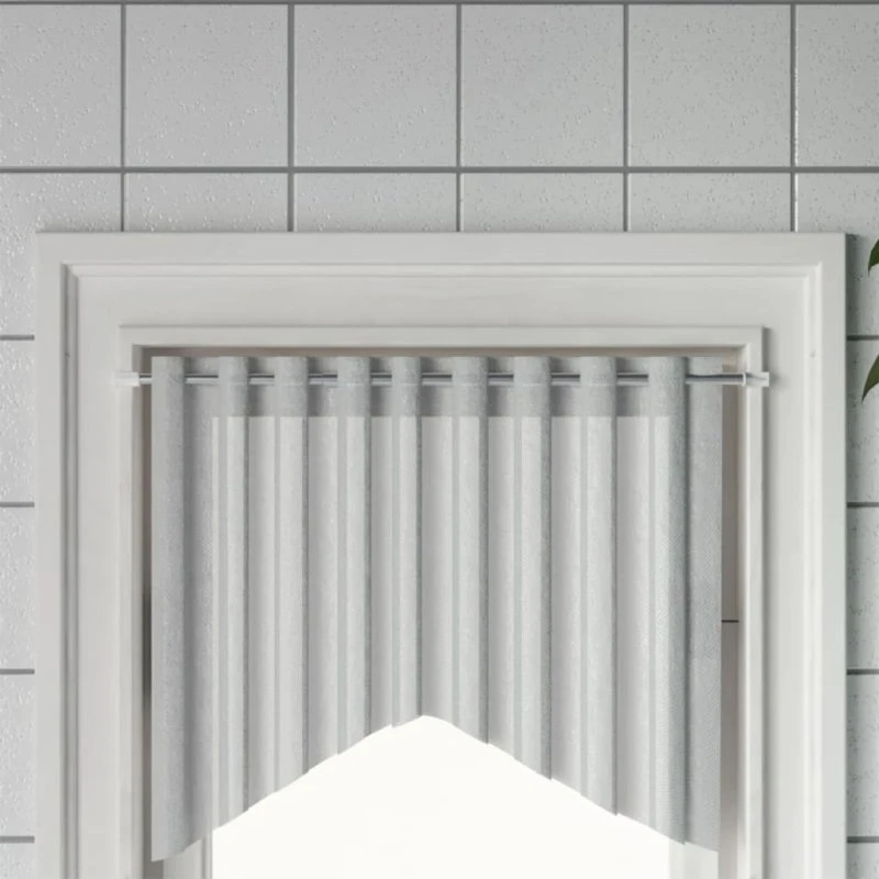 vidaXL 2 stk. teleskopiske gardinstænger 40-60 cm aluminium hvid/sølv