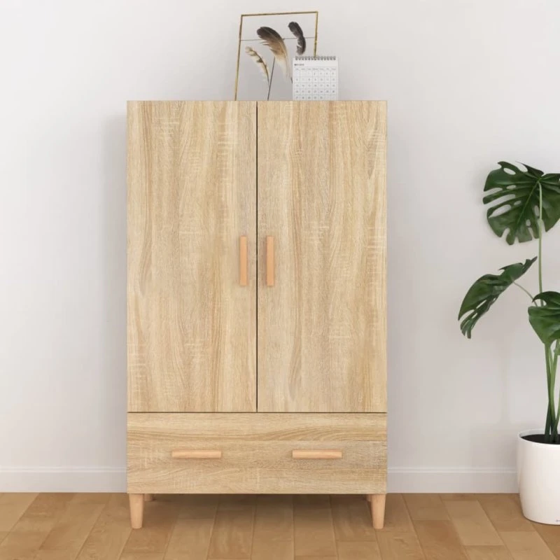 vidaXL Skab 70x31x115 cm Konstrueret Træ Sonoma-Eg