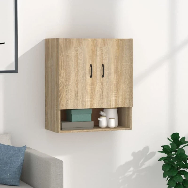 vidaXL Vægskab 60x31x70 cm Konstrueret Træ Sonoma-eg