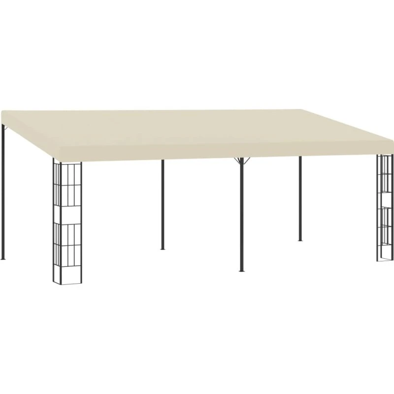 vidaXL Vægmonteret Pavillon 3x6 m Creme
