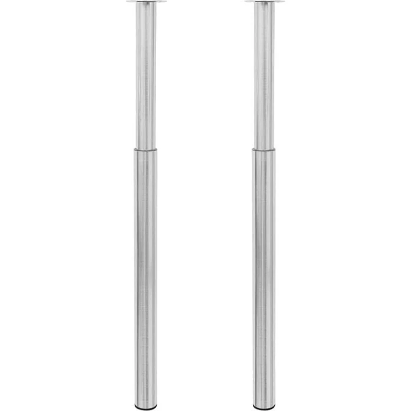 vidaXL teleskopiske bordben 710-1100 mm, rustfrit stål