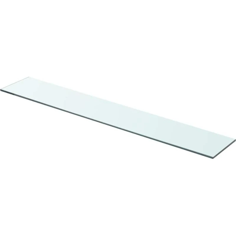 vidaXL hylde glaspanel klar 80x12 cm, 8 mm hærdet glas