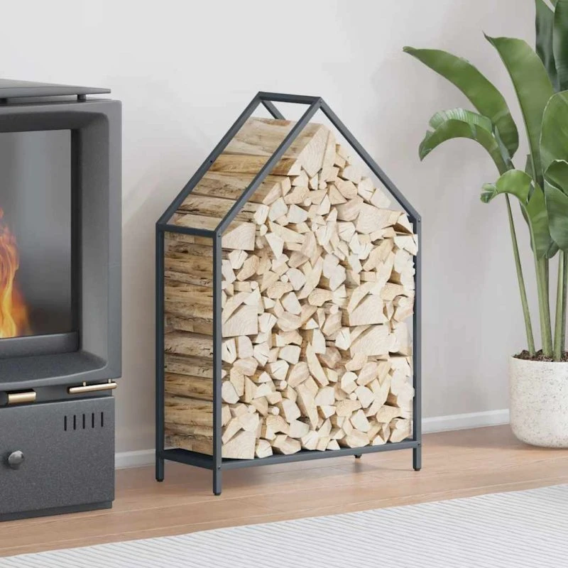 vidaXL Brændestativ 60x25x90 cm i koldvalset stål antracitgrå