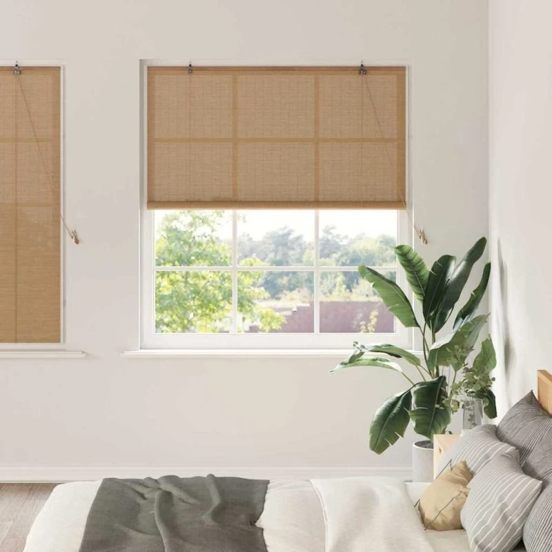 vidaXL Rullegardin i Bambus, Brun 140 x 160 cm