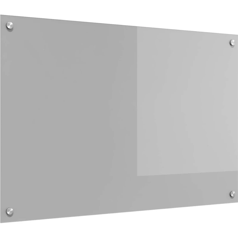 vidaXL Køkkenbacksplash Lysegrå 90x60 cm hærdet glas