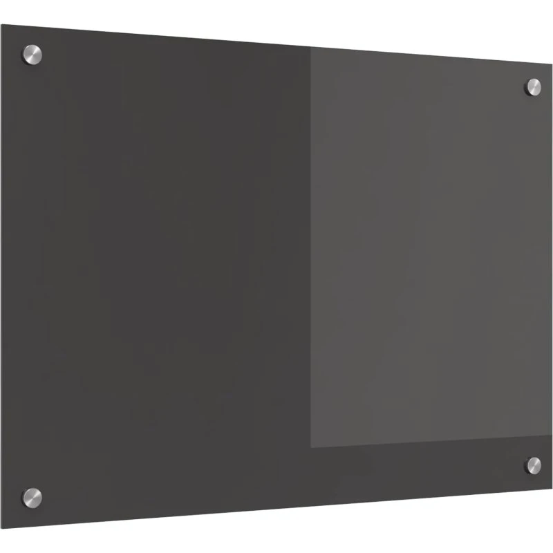 vidaXL Køkkenbacksplash Mørkegrå 70x50 cm hærdet glas