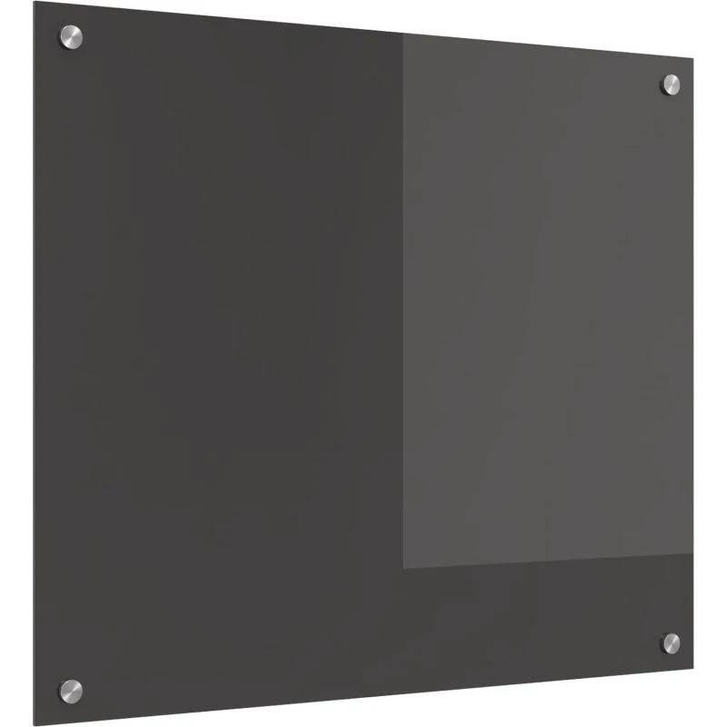 vidaXL Køkkenbacksplash Mørkegrå 70x60 cm hærdet glas