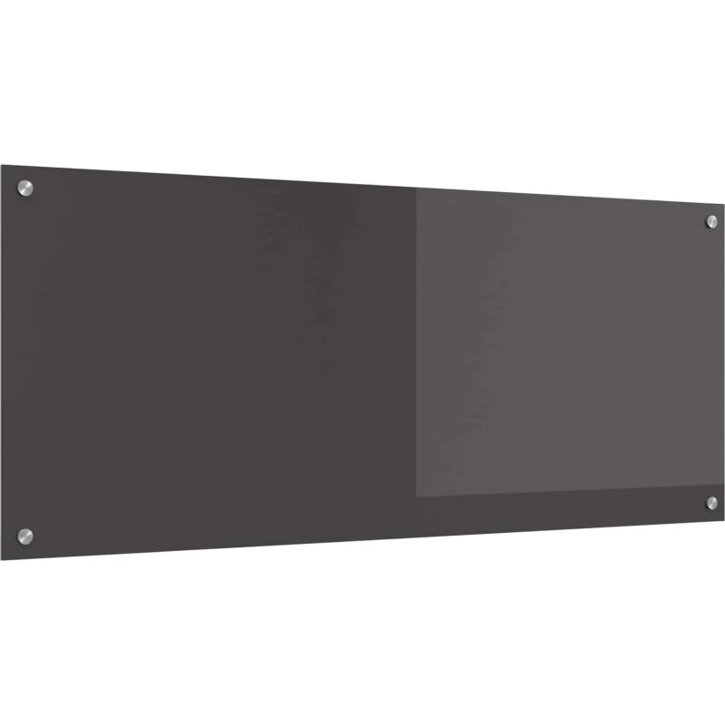 vidaXL Køkkenbacksplash Mørkegrå 120x50 cm hærdet glas