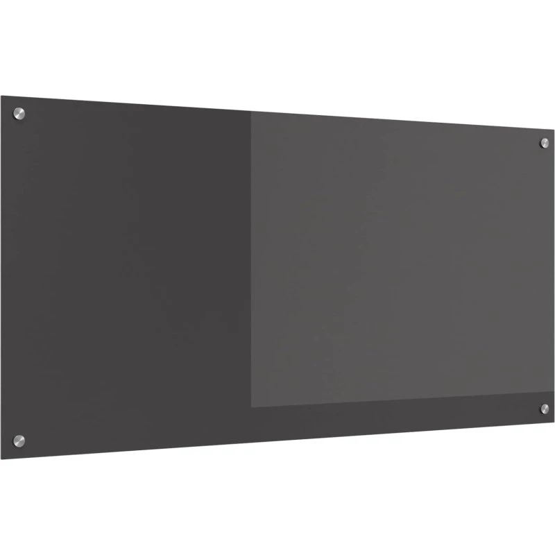 vidaXL Køkkenbacksplash Mørkegrå 120x60 cm hærdet glas