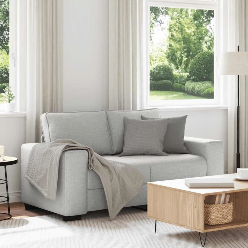 vidaXL 2-personers sofa skygrå 160x77x82 cm