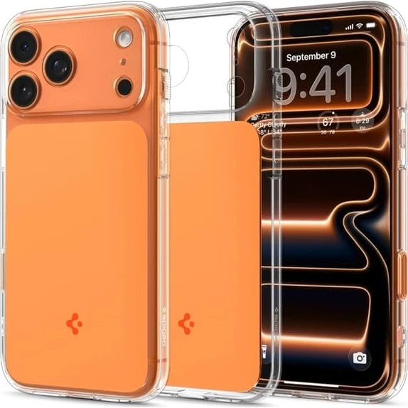 Spigen Ultra Hybrid T MagSafe iPhone 17 Pro Max - Glossy Orange