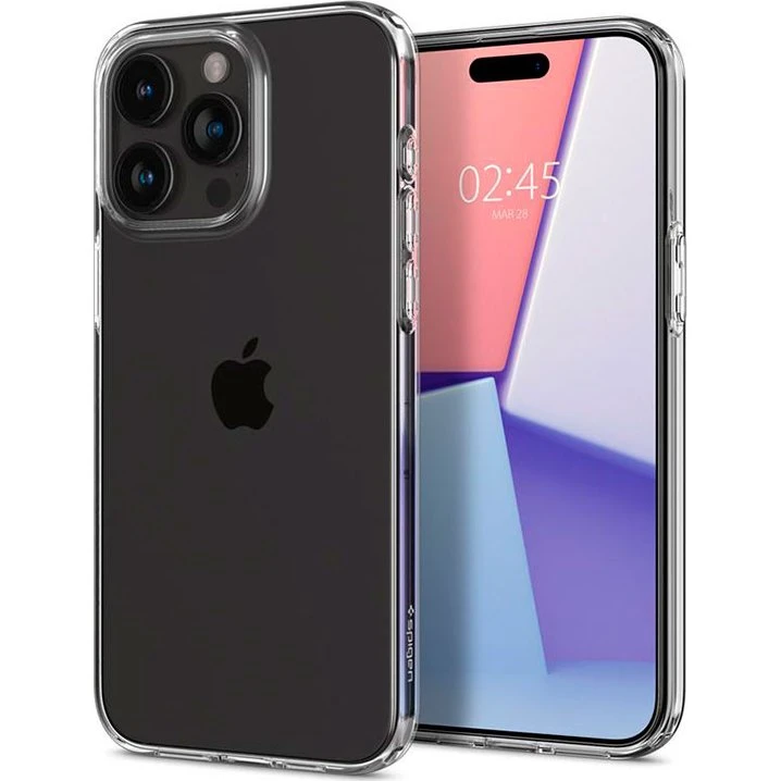 Spigen Liquid Crystal Cover til iPhone 15 Pro Max (TPU) Crystal Clear