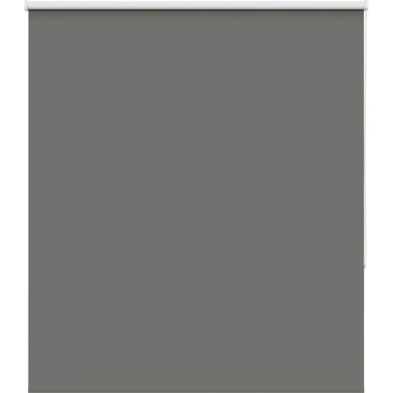 vidaXL Mørklægningsrullegardin 140x175 cm, grå, 136,6 cm stofbredde