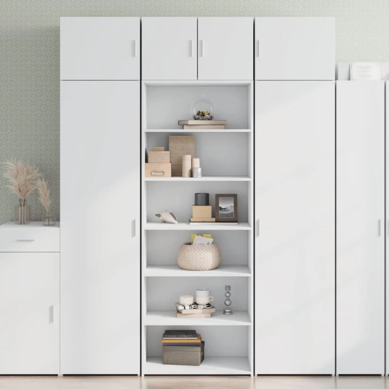 vidaXL Højskab i hvidt konstrueret træ 70x41x185 cm