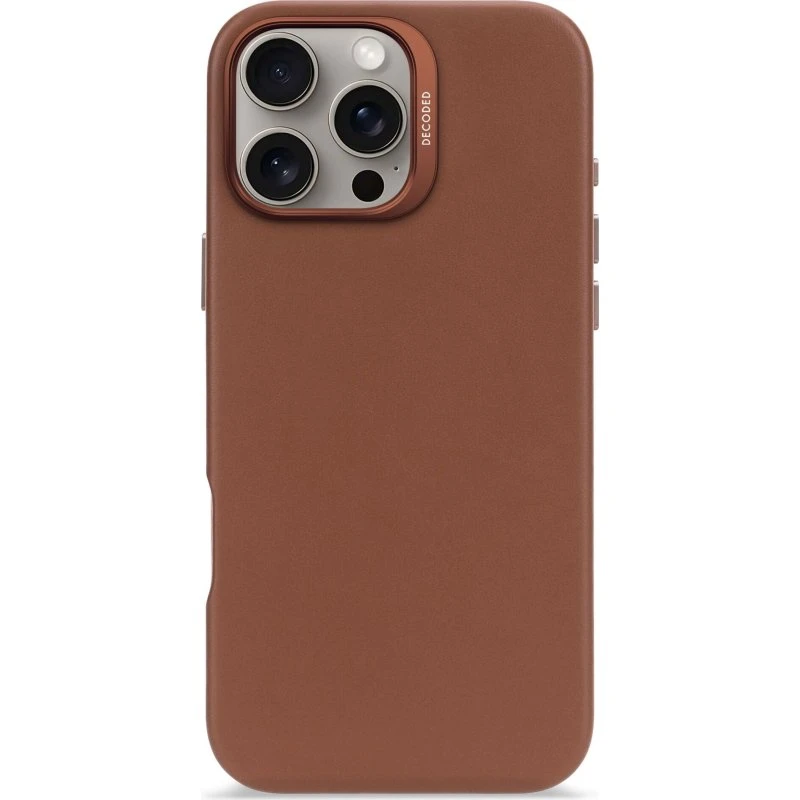 Decoded Leather Case til iPhone 16 Pro Max, Brun