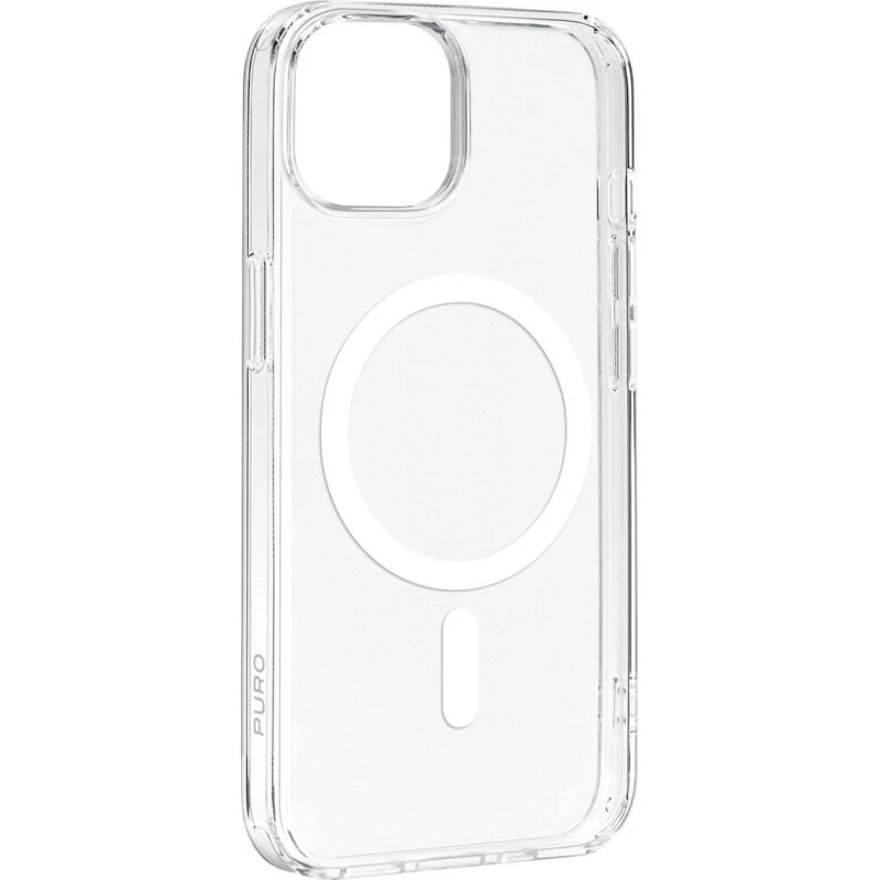 Puro Lite Mag Cover til iPhone 15, klar