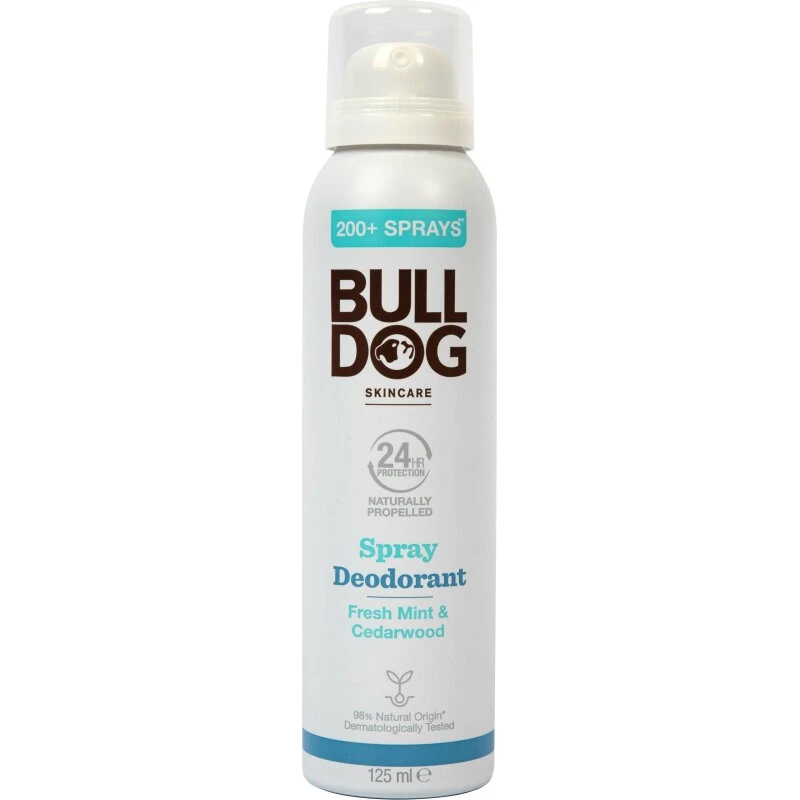 Bulldog Fresh Mint & Cedarwood Spray Deodorant 125 ml
