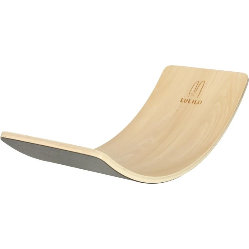 Balancebræt med filt – træ vippebræt 82 × 30 cm