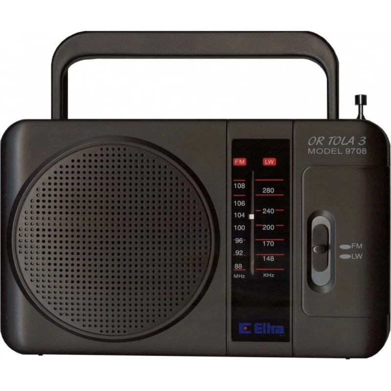 Eltra TOLA 3 Radio, Sort, FM, Mono, 3.5mm Minijack