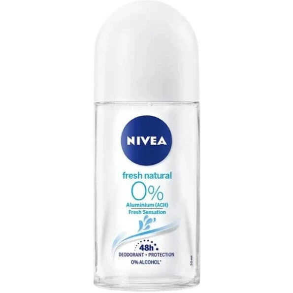 NIVEA Fresh Natural 72h anti-perspirant roll-on 50 ml