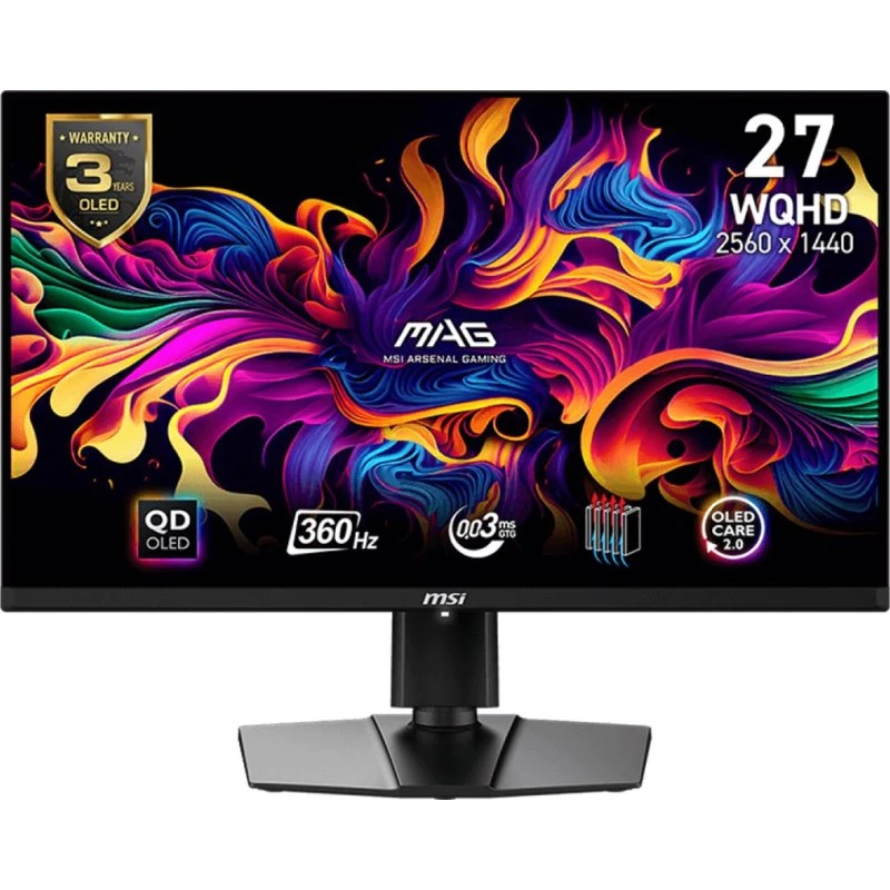 MSI MAG 271QPX QD-OLED 27" QHD 240Hz Gaming-skærm