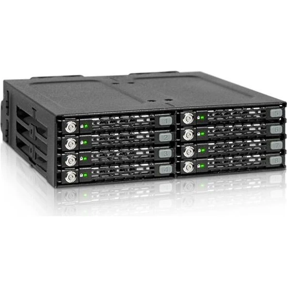 ICY Dock MB998SK-B 8x 2,5" hot-swap drevboks, sort