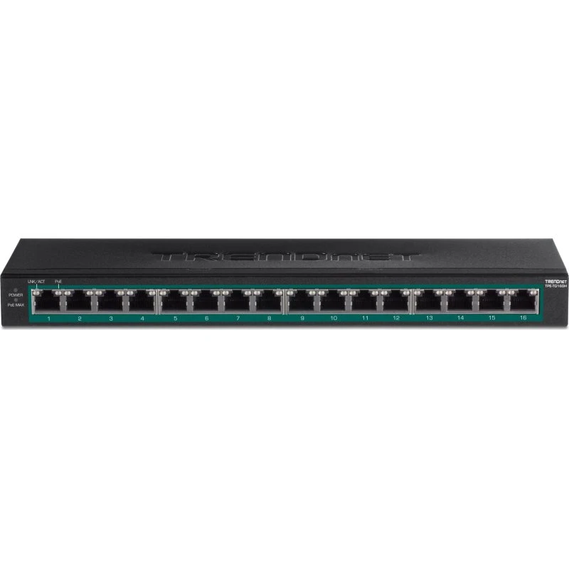 TRENDnet TPE-TG160H 16-Port Gigabit PoE+ Switch