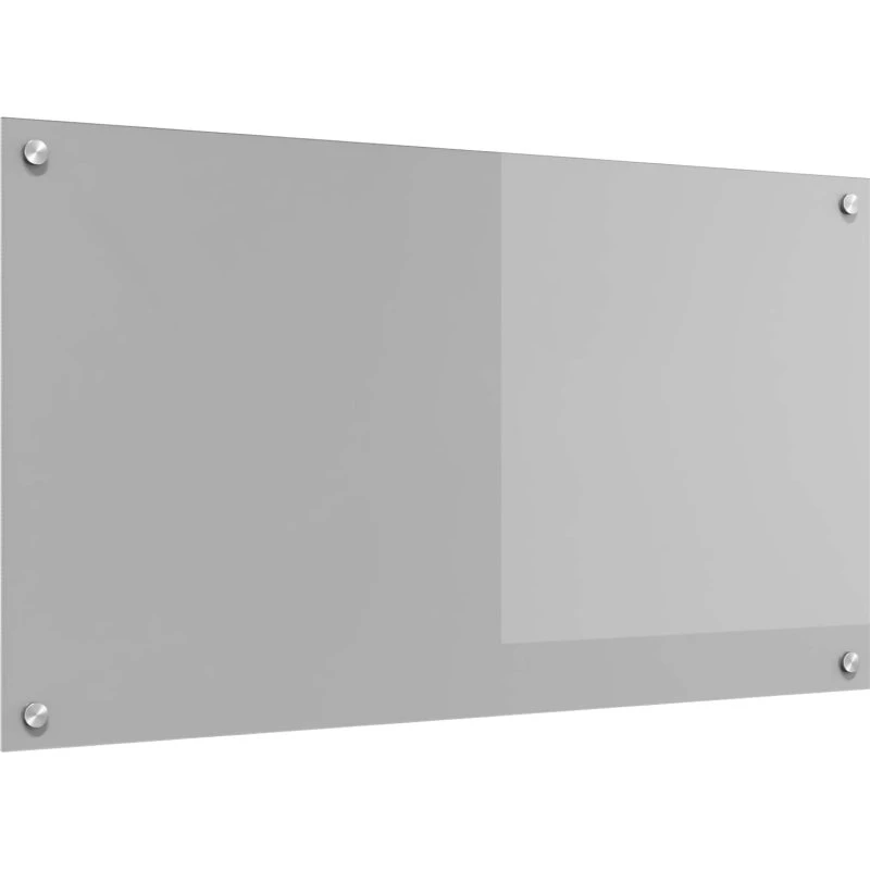 vidaXL Køkkenbacksplash Lysegrå 90 x 50 cm hærdet glas
