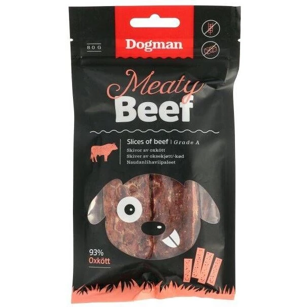 Dogman Slices of Beef – Oksekødssnacks (80/300 g)