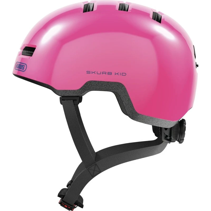 Abus Skurb Kid Cykelhjelm Shiny Pink, 45-50 cm
