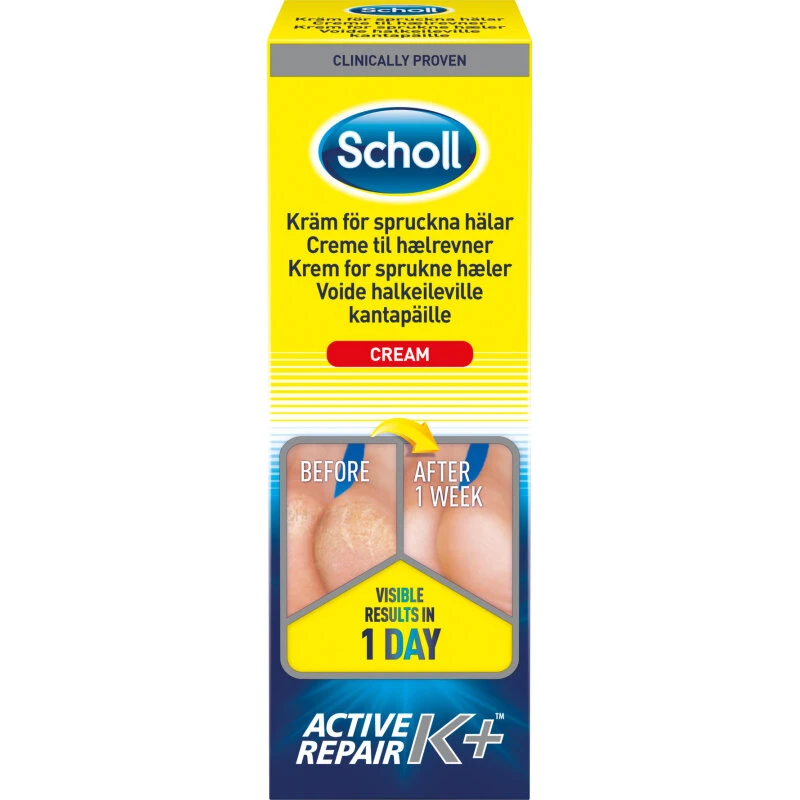 Scholl Active Repair K+ fodcreme 60 ml