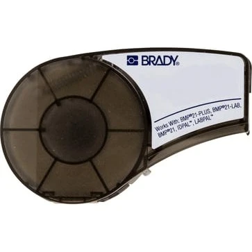 Brady B-427 Selvlaminerende Etiketter, Sort på Hvid, 19,05 mm x 4,30 m