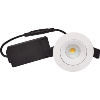 Nordtronic Velia Low Profile 5,5W 3000K mat hvid rund