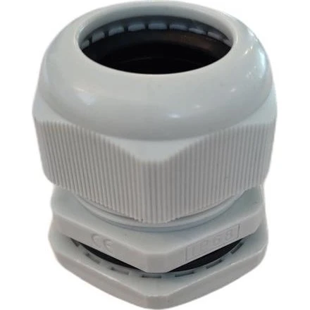 Forskruning M20 6-12 mm RAL9002 med møtrik