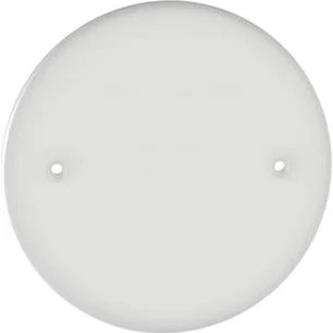 Hvid Blændedæksel til Eurodåse, Ø90 mm, Center 60 mm, For Skrue