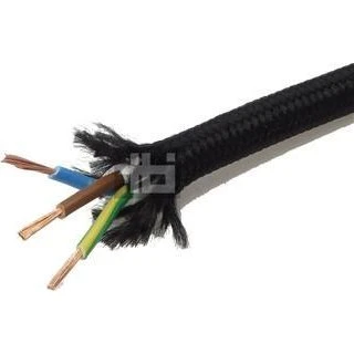 RG25 Ledning 3G0,75 70 Gr Textil Sort