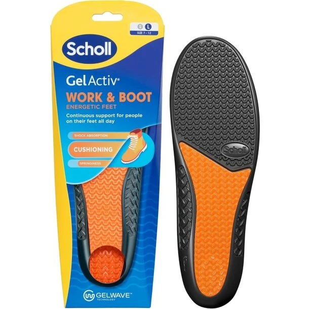 Scholl GelActiv Work indlægssåler til kvinder, str. 3.5–7.5 UK