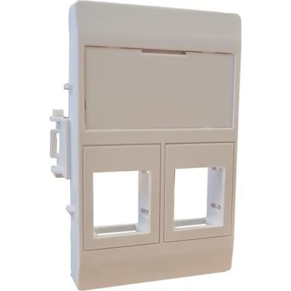 Solar Plus Dataudtag 2x RJ45 Keystone Type C Hvid